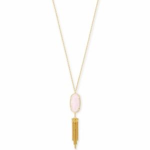 Real Kendra Scott Rose Quartz Dangle Necklace